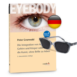 Special Bundle: Book 1 (german) + Pinhole Glasses (grey frame)